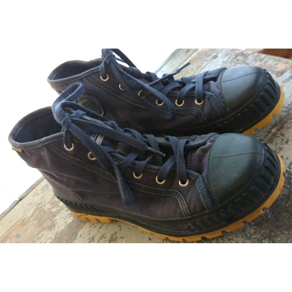Palladium Navy Blue Round Toe Lace-Up Chukka‎ Boots Size Mens 8 Women's 9.5
